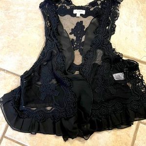 Lace vest